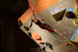Fun comp in Bayreuth, the climbing wall we designed